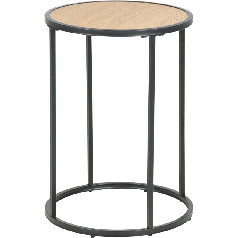 Stolik boczny Actona Seaford | Dąb, 40cm | Skandynawski Design