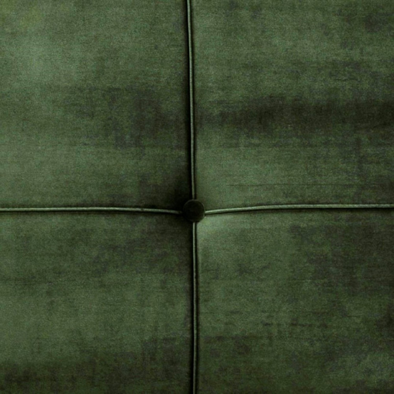 Sofa welurowa rozkładana Actona Perugia | Zielona 3-osobowa