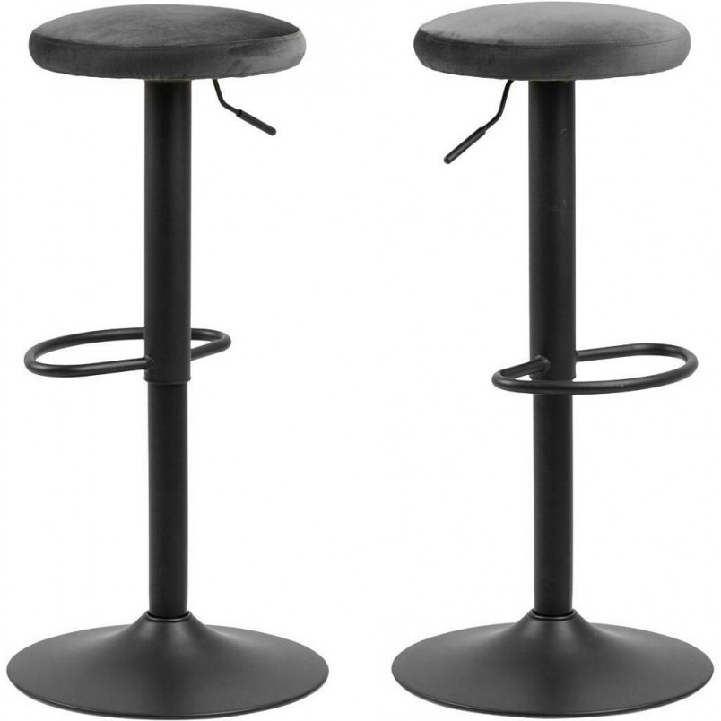 Hoker barowy Actona Finch Velvet - Ciemnoszary | Komfort i styl