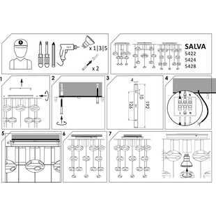 Lampa sufitowa glamour Salva 35 Chrom marki Nowodvorski