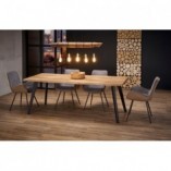 Stół rozkładany loft Dickson | Halmar - 150x90cm | Dąb