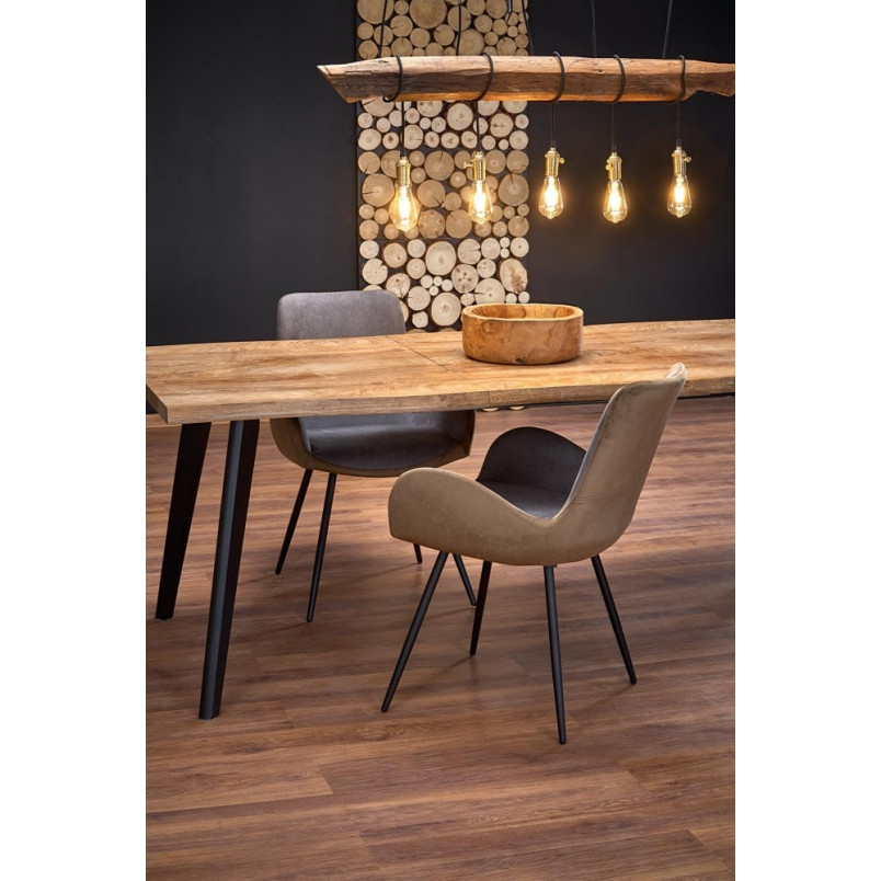 Stół rozkładany loft Dickson | Halmar - 150x90cm | Dąb