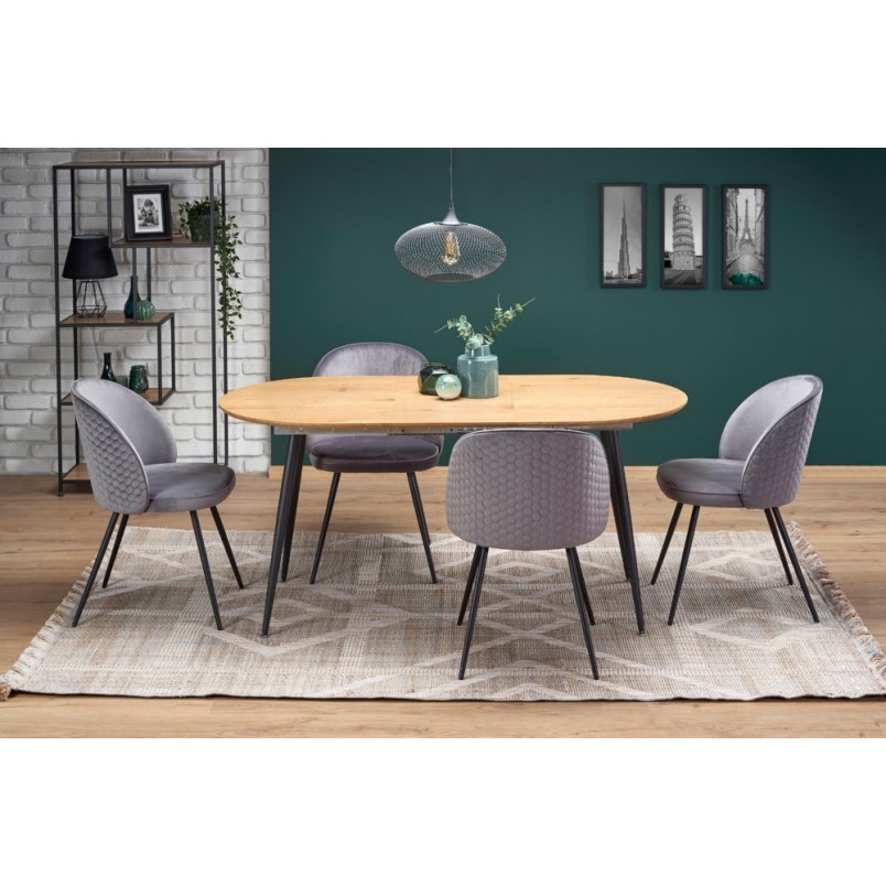 Stół rozkładany loft Colorado | Halmar | Dąb Złoty | 120x80