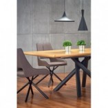 Stół rozkładany loft Derrick | Halmar | 160x90 cm | Dąb naturalny