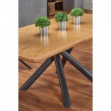 Stół rozkładany loft Derrick | Halmar | 160x90 cm | Dąb naturalny