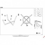 Krzesło welurowe pikowane K365 Halmar - Stylowy design w przystępnej cenie