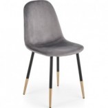 Krzesło welurowe glamour K379 Halmar - Elegancki design | Sklep meblowy