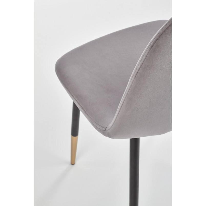 Krzesło welurowe glamour K379 Halmar - Elegancki design | Sklep meblowy