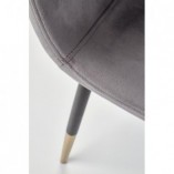 Krzesło welurowe glamour K379 Halmar - Elegancki design | Sklep meblowy