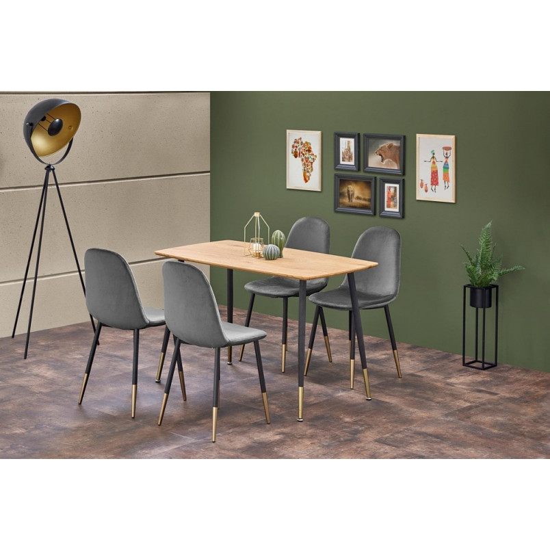 Krzesło welurowe glamour K379 Halmar - Elegancki design | Sklep meblowy