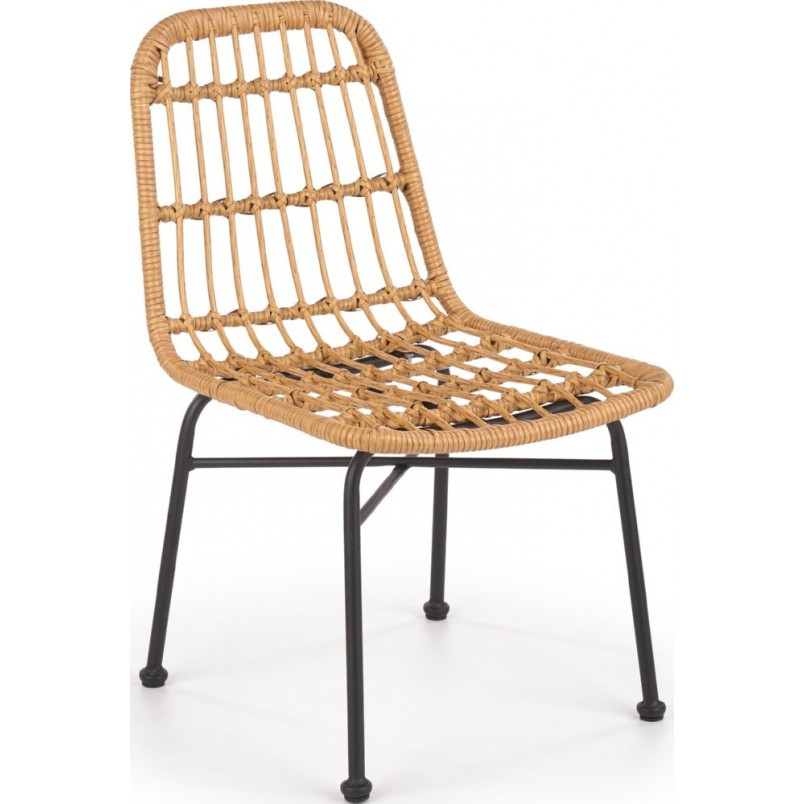 Krzesło rattanowe boho K401 Halmar - Naturalny design