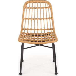 Krzesło rattanowe boho K401 Halmar - Naturalny design