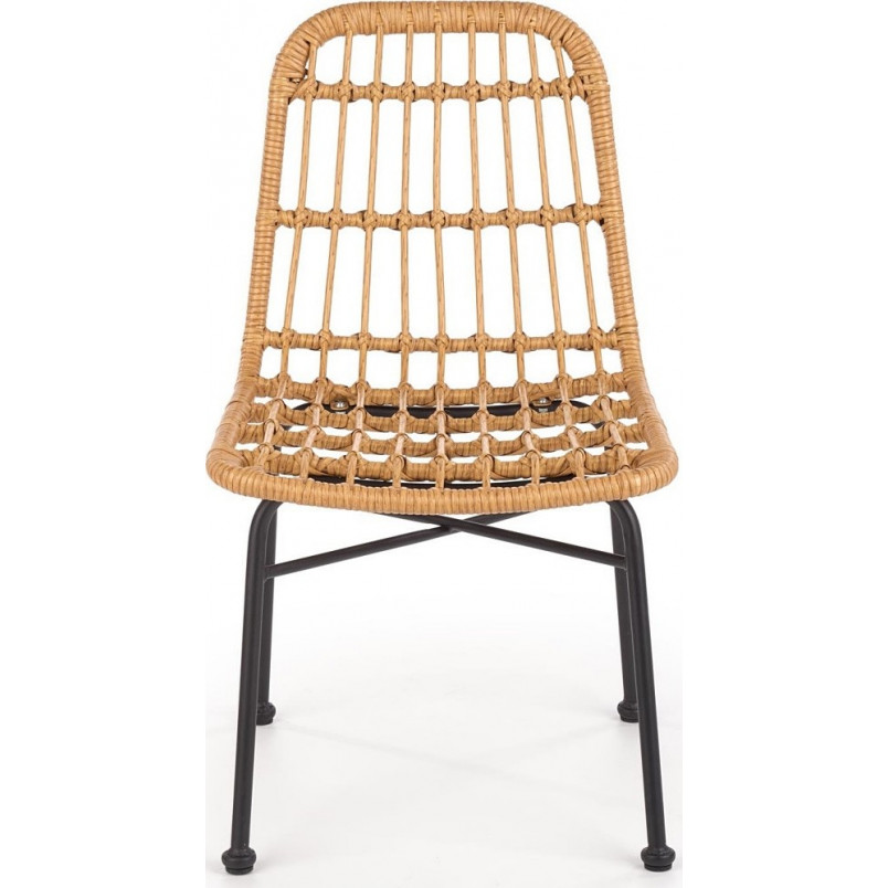 Krzesło rattanowe boho K401 Halmar - Naturalny design