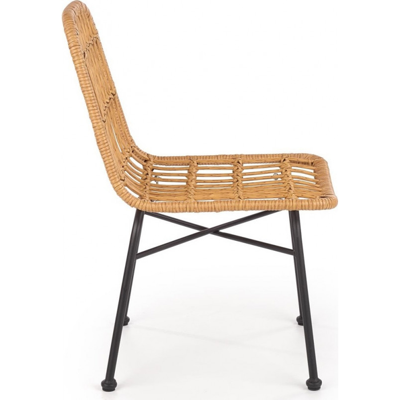 Krzesło rattanowe boho K401 Halmar - Naturalny design