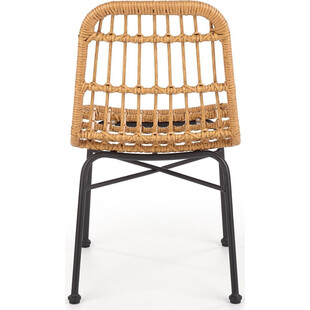 Krzesło rattanowe boho K401 Halmar - Naturalny design