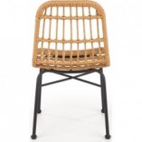 Krzesło rattanowe boho K401 Halmar - Naturalny design