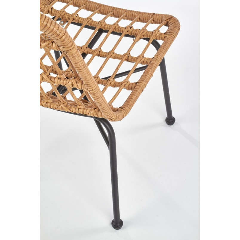Krzesło rattanowe boho K401 Halmar - Naturalny design