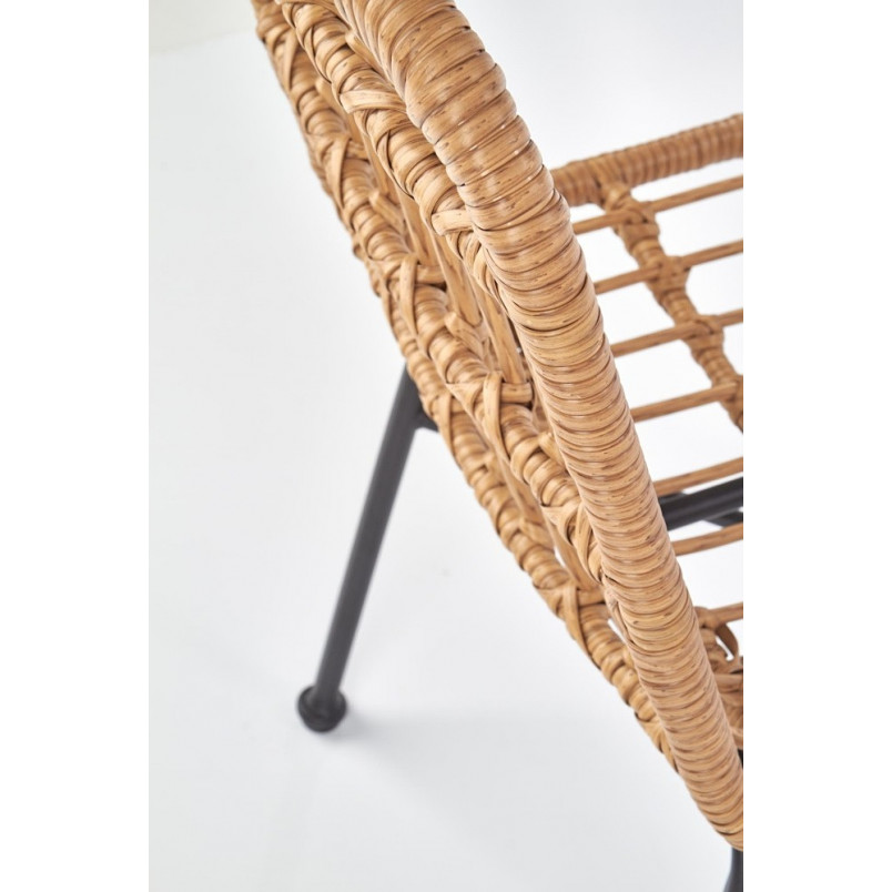 Krzesło rattanowe boho K401 Halmar - Naturalny design