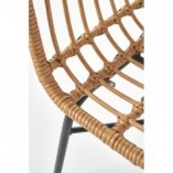 Krzesło rattanowe boho K401 Halmar - Naturalny design