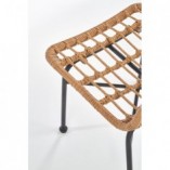 Krzesło rattanowe boho K401 Halmar - Naturalny design