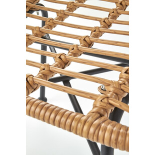 Krzesło rattanowe boho K401 Halmar - Naturalny design