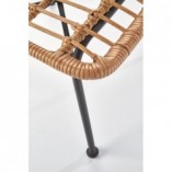 Krzesło rattanowe boho K401 Halmar - Naturalny design