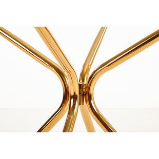 Stół szklany okrągły glamour Rondo 110cm - Halmar
