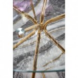 Stół szklany okrągły glamour Rondo 110cm - Halmar