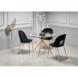 Stół szklany okrągły glamour Rondo 110cm - Halmar
