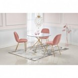 Stół szklany okrągły glamour Rondo 110cm - Halmar