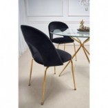 Stół szklany okrągły glamour Rondo 110cm - Halmar