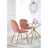 Stół szklany okrągły glamour Rondo 110cm - Halmar