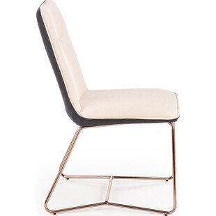 Krzesło glamour Halmar K390: Kremowy/Złoty - Stylowy design