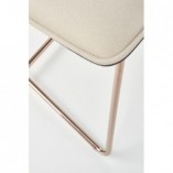 Krzesło glamour Halmar K390: Kremowy/Złoty - Stylowy design