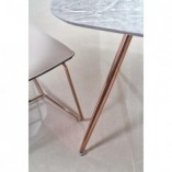 Krzesło glamour Halmar K390: Kremowy/Złoty - Stylowy design