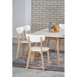 Krzesło drewniane Buggi białe Halmar | Skandynawski Design