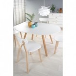 Krzesło drewniane Buggi białe Halmar | Skandynawski Design