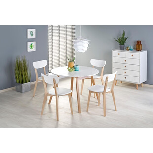 Krzesło drewniane Buggi białe Halmar | Skandynawski Design