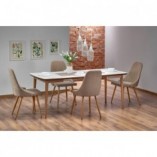 Stół rozkładany Barret biały Halmar | Skandynawski design
