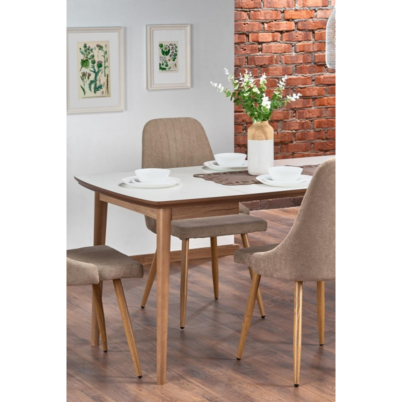 Stół rozkładany Barret biały Halmar | Skandynawski design