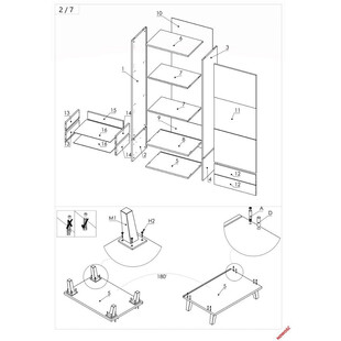 Witryna Nest Halmar | Komoda Industrialna 60cm | Dąb Lefkas