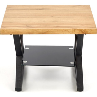 Stolik Industrialny Xena Halmar | 60x60cm | Dąb Naturalny