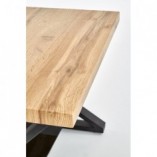 Stolik Industrialny Xena Halmar | 60x60cm | Dąb Naturalny