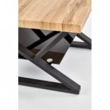 Stolik Industrialny Xena Halmar | 60x60cm | Dąb Naturalny
