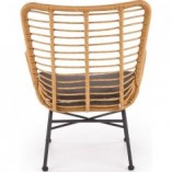 Fotel rattanowy boho Ikaro Halmar | Naturalny design