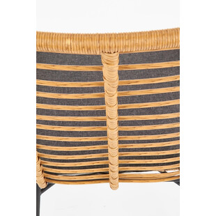 Fotel rattanowy boho Ikaro Halmar | Naturalny design