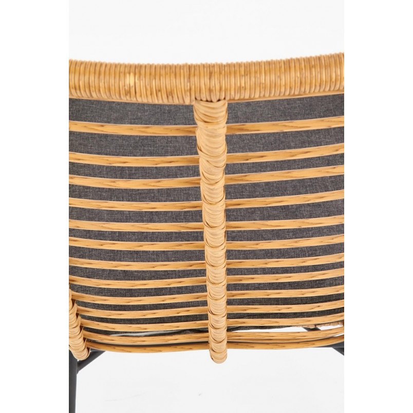 Fotel rattanowy boho Ikaro Halmar | Naturalny design