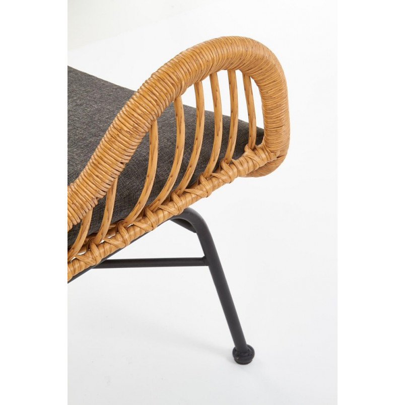 Fotel rattanowy boho Ikaro Halmar | Naturalny design