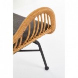 Fotel rattanowy boho Ikaro Halmar | Naturalny design