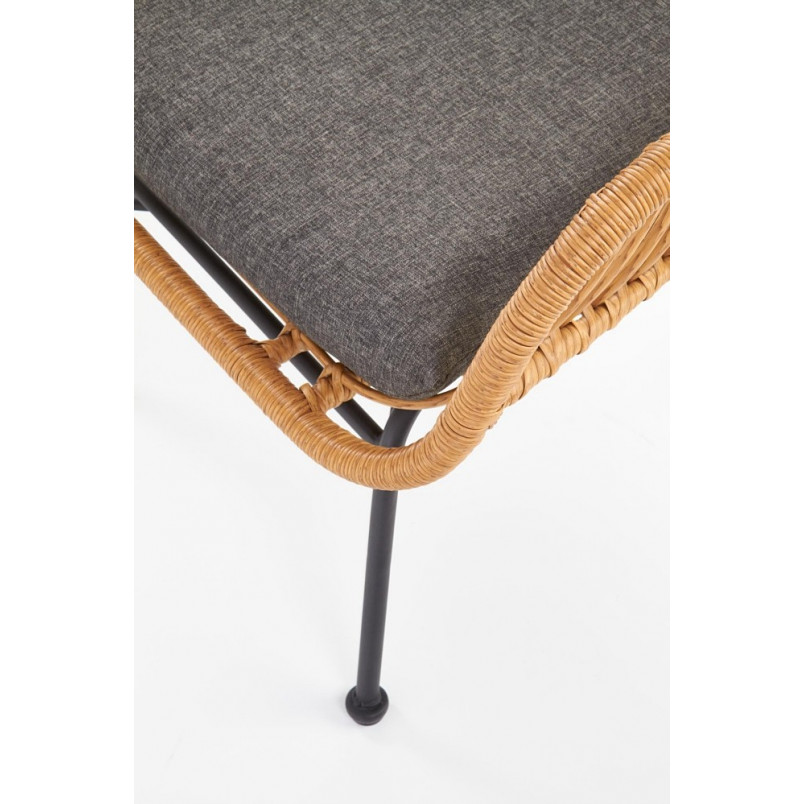Fotel rattanowy boho Ikaro Halmar | Naturalny design
